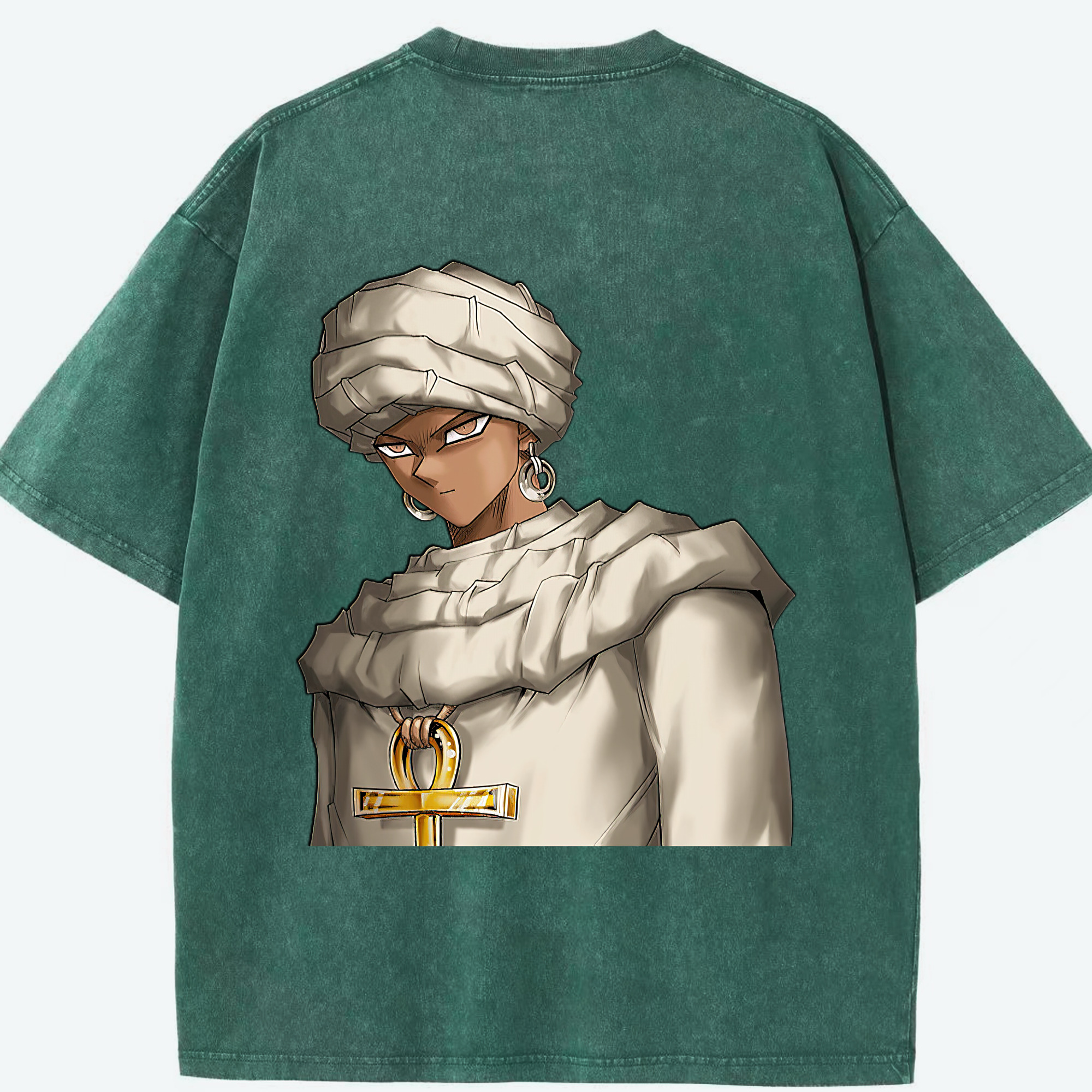 （画像用） 遊☆戯☆王 Yu-Gi-Oh! 綿100% ヴィンテージ風 半袖Tシャツ（背面プリント）